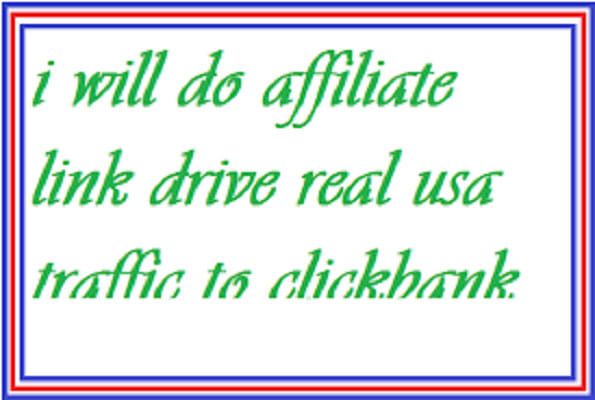 I will do affiliate link promotion and affiliate marketing