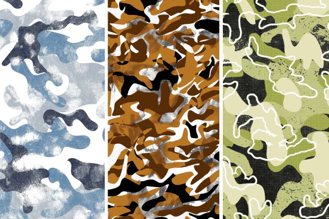 I will do amazing seamless camouflage pattern
