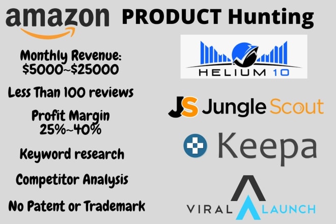I will do amazon product hunting and find amazon winning products