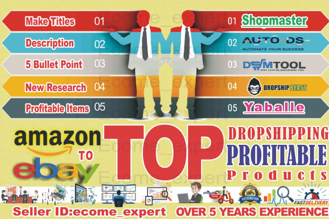 I will do amazon to ebay dropshipping listings