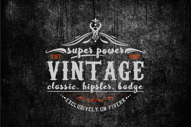 I will do an awesome retro vintage logo design