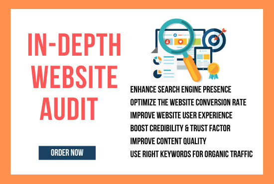 I will do an in depth website audit to improve SEO and conversion