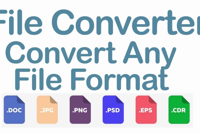 I will do any file conversion kindle, pdf, doc, docx mp3, wave, mov, mpg etc