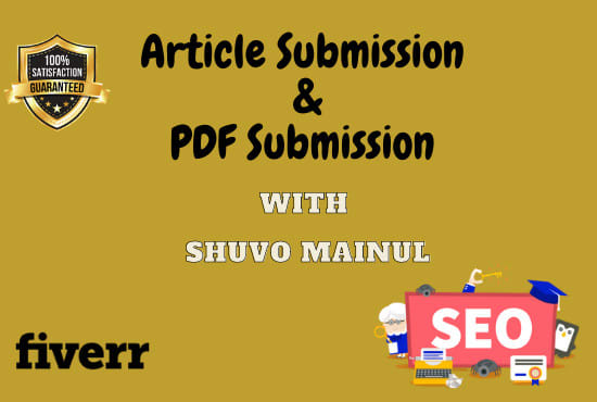 I will do article submission and PDF submission