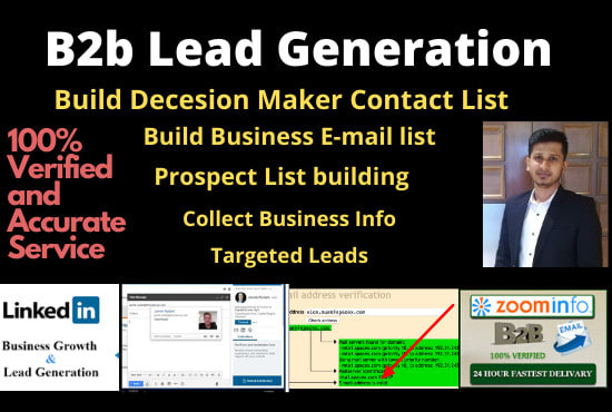 I will do b2b lead generation and build email list