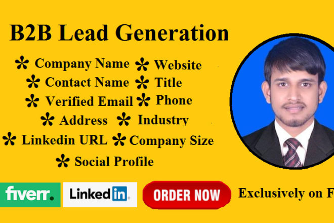 I will do b2b lead generation by using linkedin sales navigator,b2b lead b2c lead