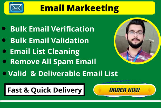 I will do bulk email verification,validation, blast sender and email list cleaning