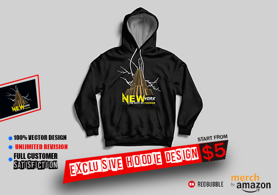 I will do custom hoodie design