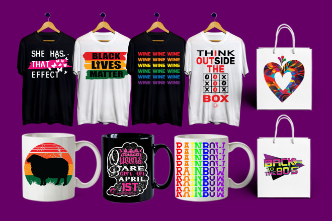 I will do custom mugs, trendy tshirt, hats and bags design soon