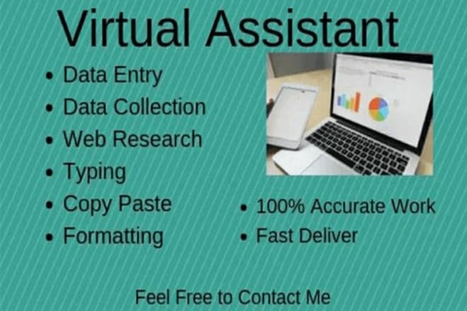 I will do data entry, internet research, copy paste and typing jobs