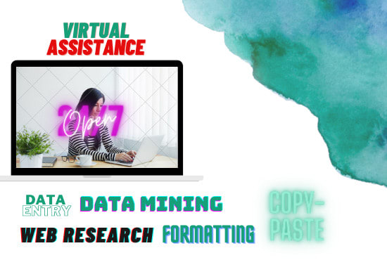 I will do data input,web research,copy paste,data mining and data entry in 24 hours