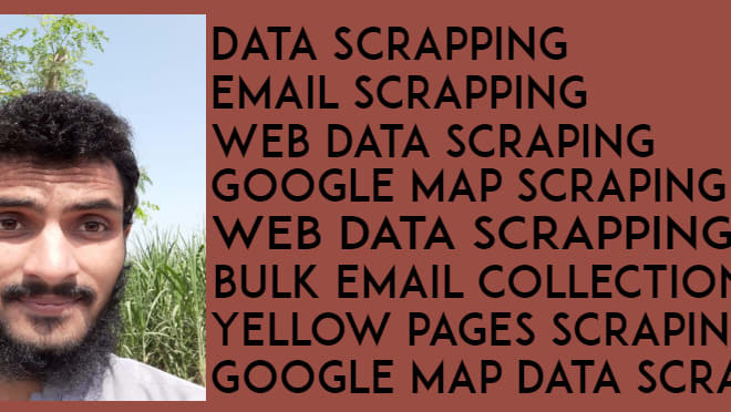 I will do data scrapping, web data scrapping, and bulk email collection for you