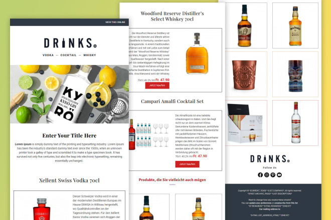 I will do editable mailchimp newsletter template within 24 hours