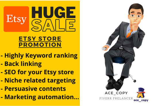 I will do etsy store promotion to boost etsy sales with SEO