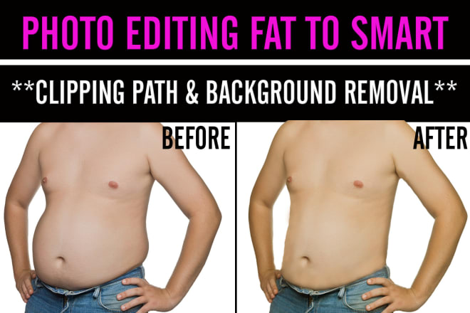 I will do fat to smart image and add photoshop effect in 3 hr