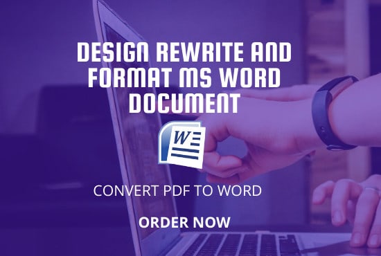 I will do formatting and layout your ms word document within 24hr