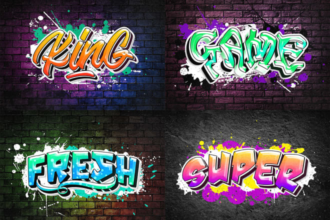 I will do graffiti art design for your logo or word
