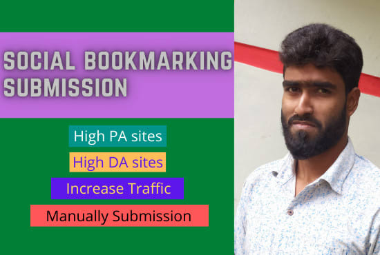 I will do high PR social bookmarking submission with quality backlink manually