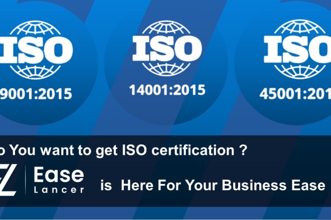 I will do iso 9001, iso 14001 and iso 45001 documentation and consultation for you