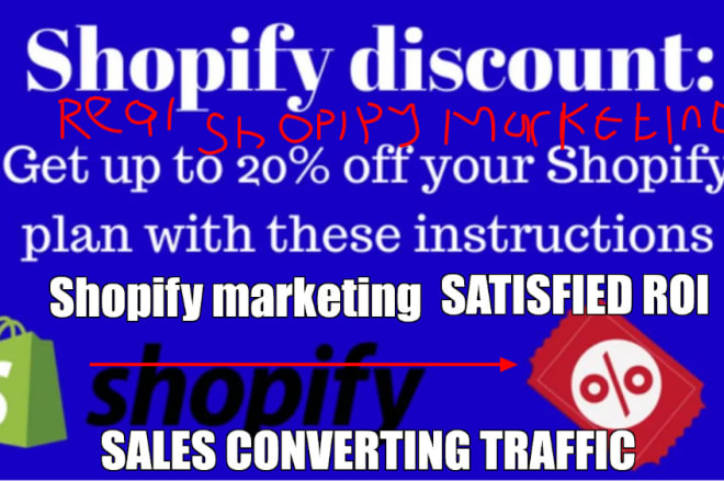 I will do massive shopify marketing and promotion to real ecommerce marketing shoppers