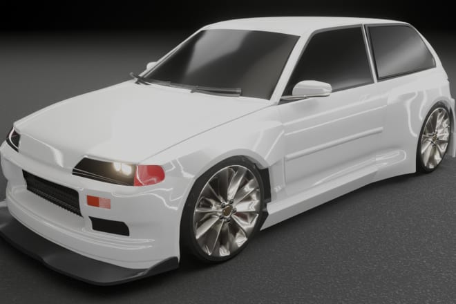 I will do modeling and rendering advanced 3d car