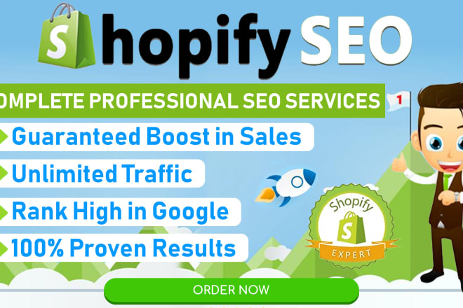 I will do on page shopify SEO google 1st page ranking guaranteed