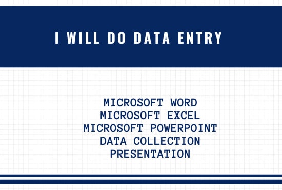 I will do online and offline data entry, copy paste, typing jobs