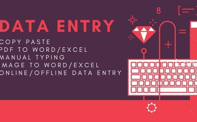 I will do online and offline data entry jobs