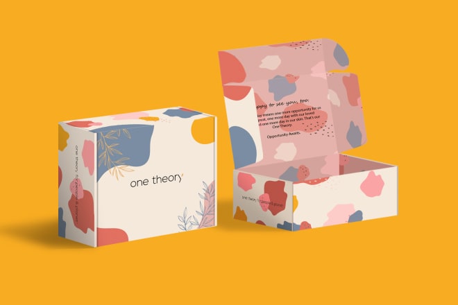 I will do packaging box design, mailer box, subscription box with 3d mockup