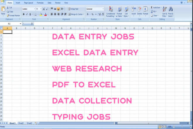 I will do perfect data entry jobs