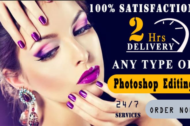 I will do photoshop editing and retouch your photos