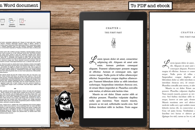 I will do professional formatting, transforming your manuscript for print and ebook