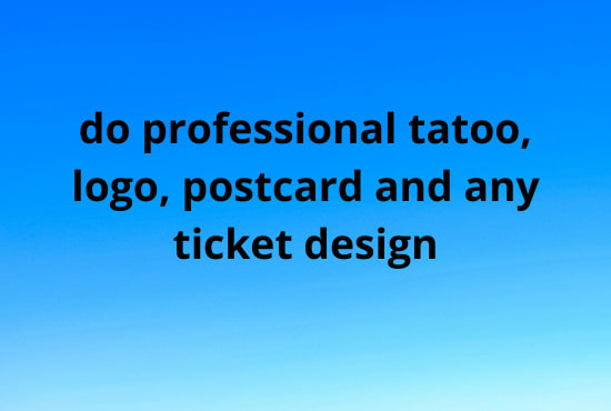 I will do professional tattoo, logo, and business card design