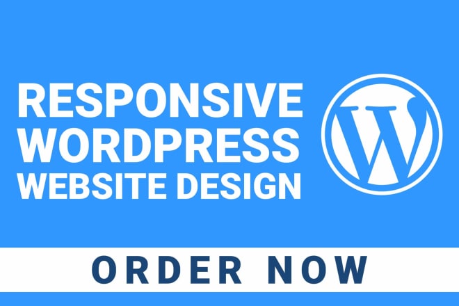 I will do responsive wordpress website design or wordpress website