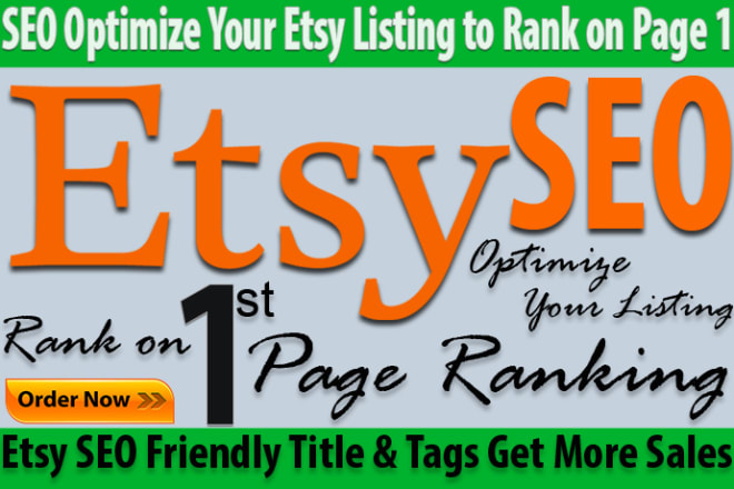 I will do SEO optimize your etsy listing to rank on page 1