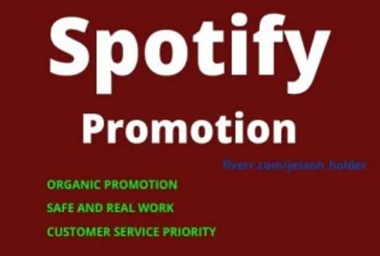 I will do spotify promotion to increase spotify monthly listeners