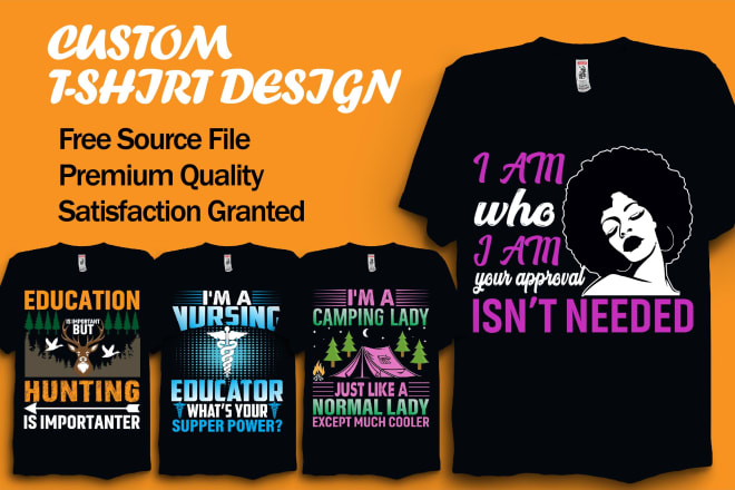 I will do t shirt design graphic design t shirts typography bulk t shirt design mockup