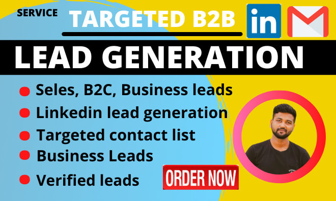 I will do targeted b2b linkedin lead generation and email list building service