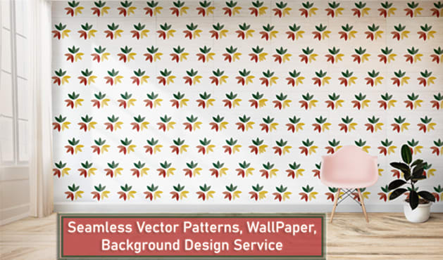 I will do trendy seamless patterns, wallpaper design