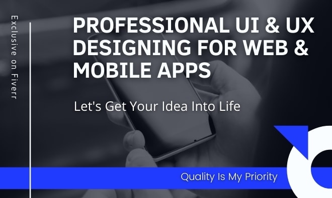 I will do UI UX designing of web UI and mobile apps UI UX