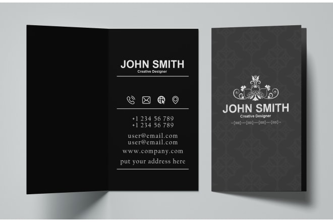 I will do VIP folded business card design
