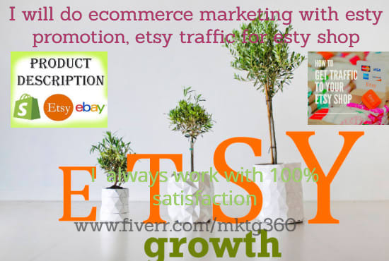 I will do viral etsy traffic etsy shop promotion etsy ecommerce marketing