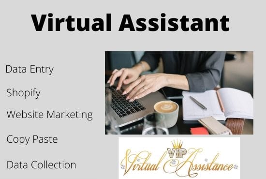 I will do virtual assistance, shopify data entry, online admin support, websites