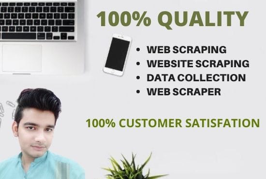 I will do web scraping, website scraping, data collection, web scraper