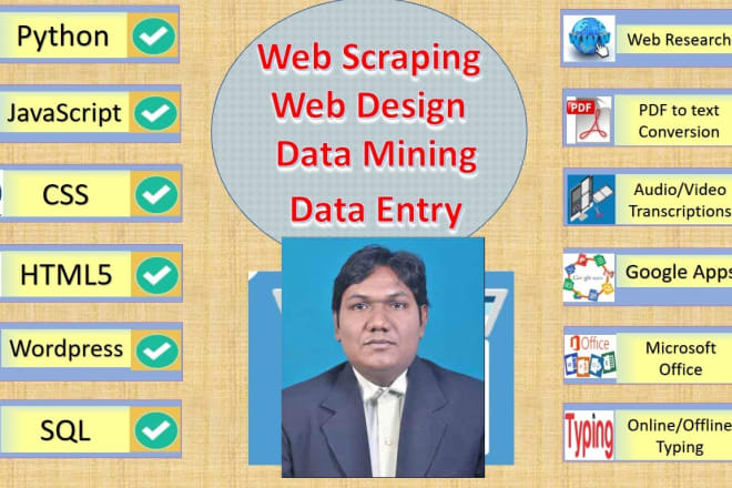 I will do website development web scraping javascript python PHP