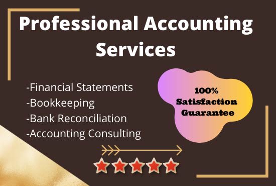 I will do your bookkeeping, financial statements and any accounting work