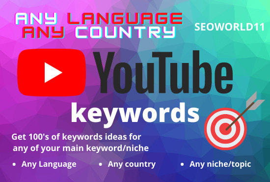 I will do youtube keyword research in any language