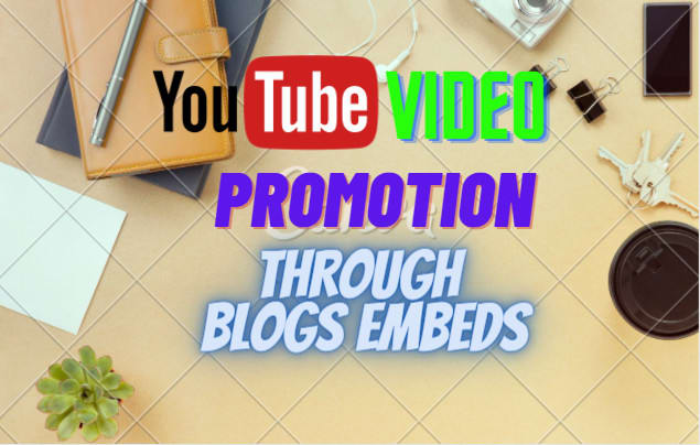 I will do youtube promotion of your video through blogs embeds