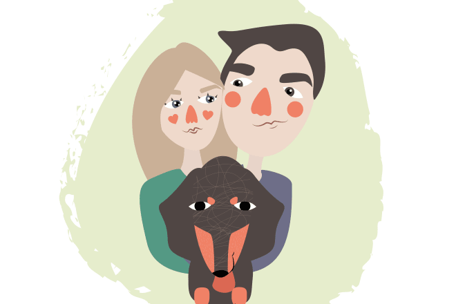 I will draw a cozy illustrated portrait for web, app or other