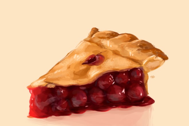 I will draw a realistic illustration of food, drink any object